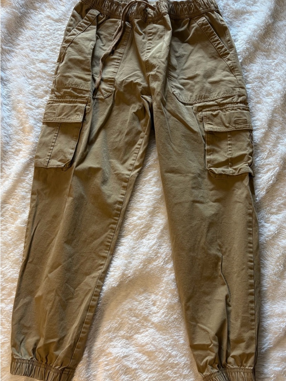 Men's Cargo Jogger Pants - Olive Brown